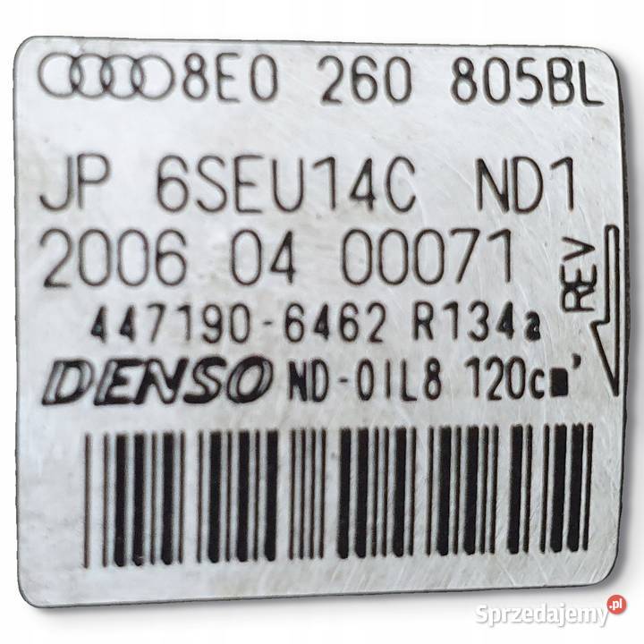 SPRĘŻARKA KLIMATYZACJI AUDI A6 C6 27 TDI lubelskie Chełm