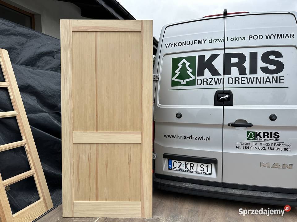 Drzwi wewnętrzne drewniane RĘKI 127 sztuk CAŁA kujawsko-pomorskie Grzybno