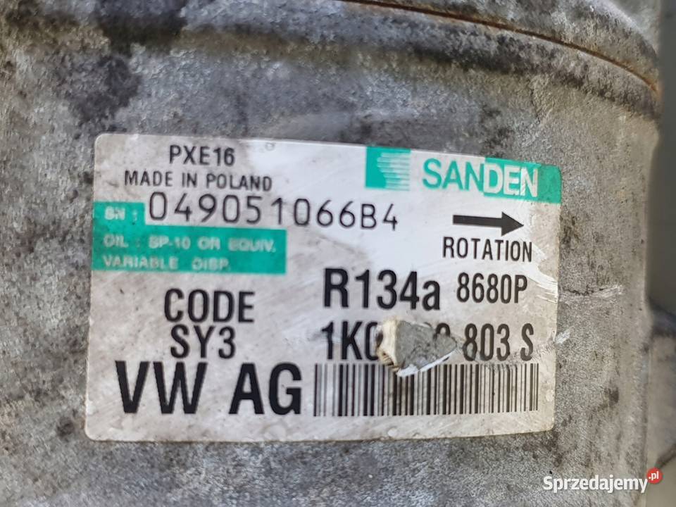 SPRĘŻARKA KLIMATYZACJI VW Passat B6 20 TDI pompa Rudka