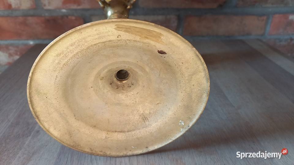 Świecznik mosiężny pięcioramienny Kandelabr 40 inny kolor Gawroniec sprzedam
