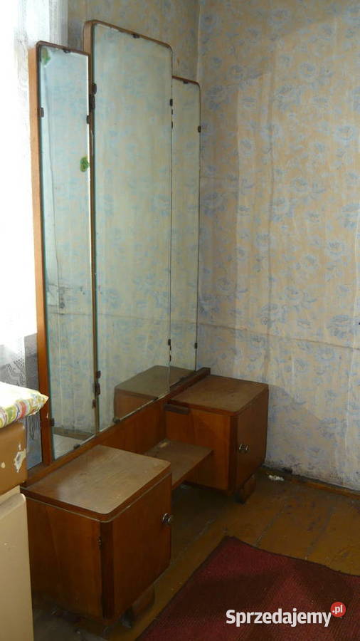 Toaletka z okresu PRL stara z lustrami Sokółka