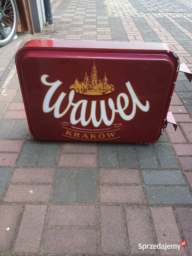 Neon kaseton podświetlany reklama firmy Wawel z małopolskie Chrzanów sprzedam