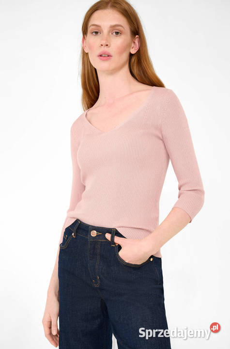 Sweter Orsay różowy L 40 wiskoza prążkowany Szczecin