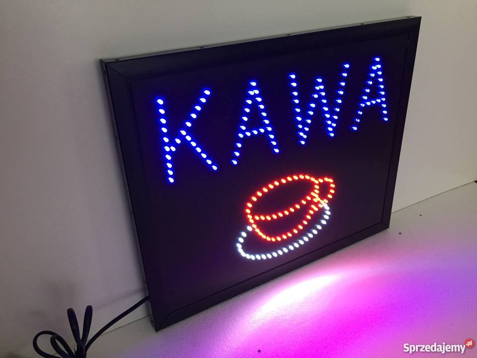 KAWA Reklama diodowa LED 50x40 zewnętrzna NOWA Pomiechówek