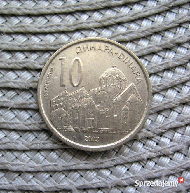 Serbia 10 Dinarów 2003r Kalisz