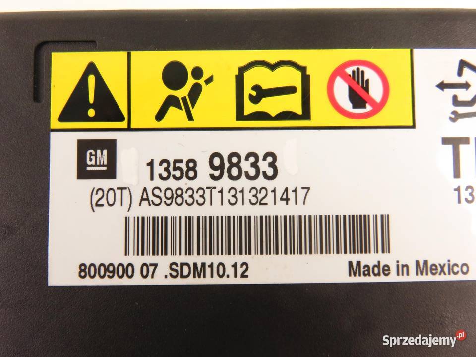 MODUŁ AIRBAG OPEL INSIGNIA A G09 13589833