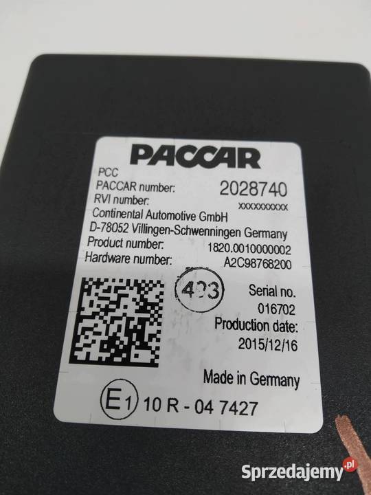 MODUŁ PCC 2028740 DAF XF 20122016 106 Euro 6 440