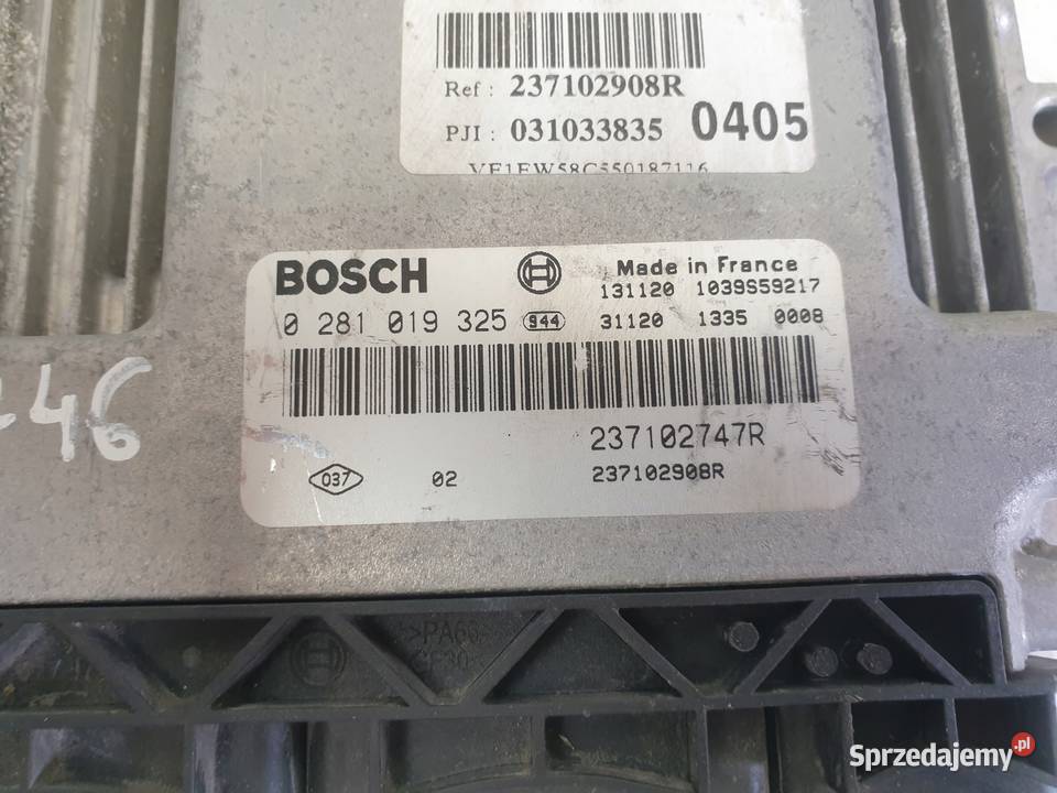 Renault Kangoo III 15 DCI STEROWNIK SILNIKA Rudka