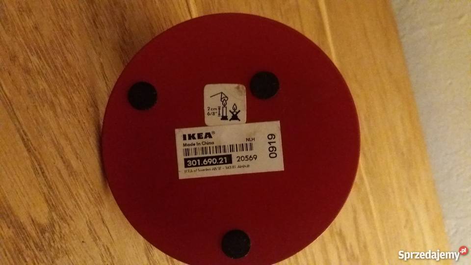 Świecznik Ikea odcienie czerwieni mazowieckie Warszawa