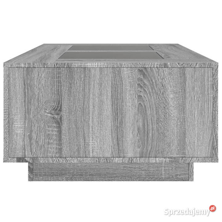 Stolik kawowy z LED Infinity szary dąb sonoma