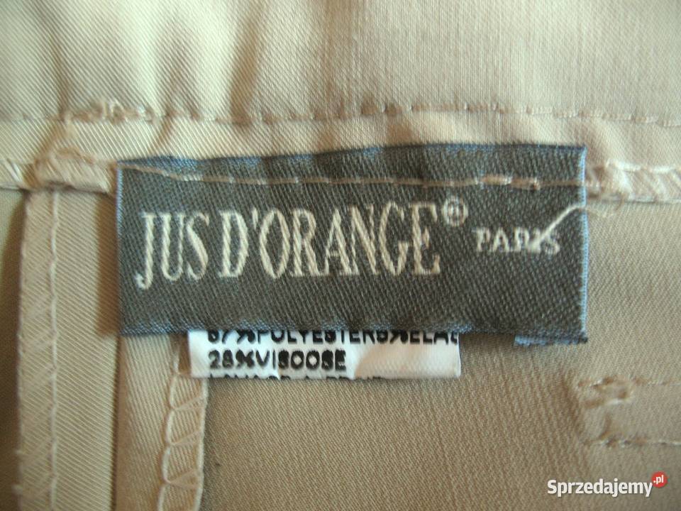 Spodnie Paris 38 M biodra 96 beżowe Rozmiar 38(M)