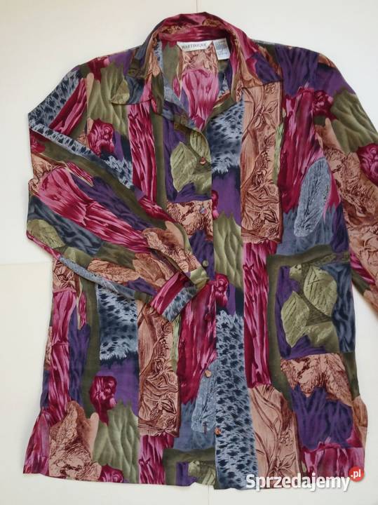 Martinique wzorzysta elegancka koszula 38 40 Bluzki i koszule