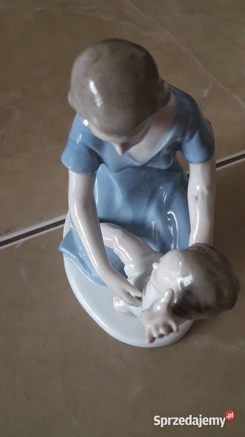 Figurka porcelanowa matczyna miłość Grafenthal Janów Lubelski