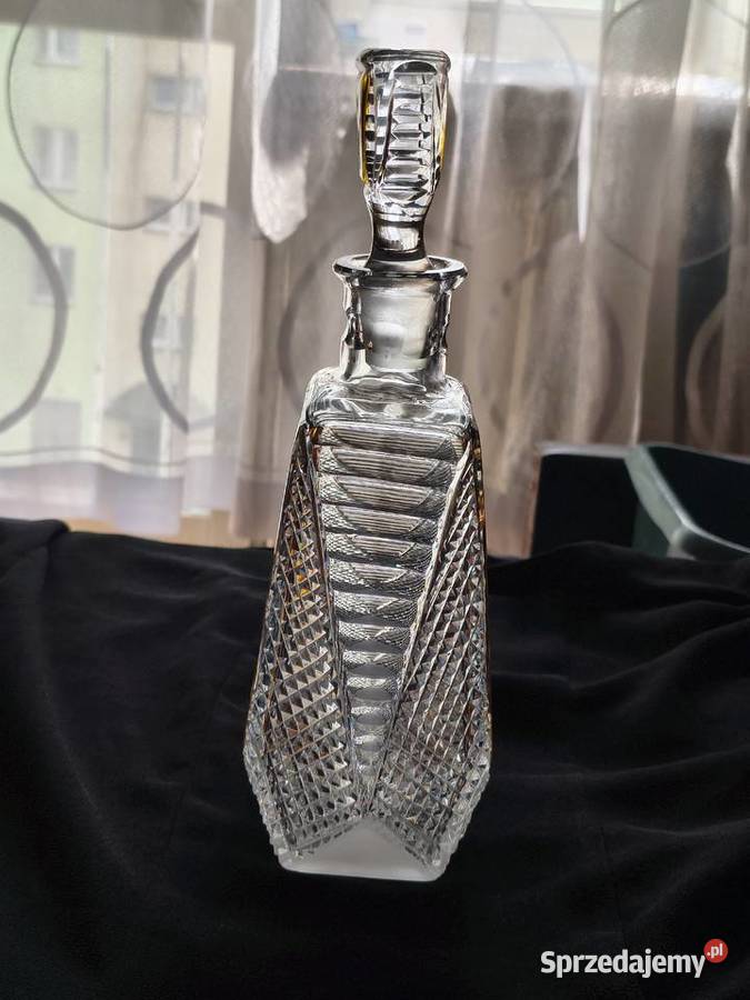 UNIKATOWY KOMPLET ART DECO DO WÓDKI LIKIERU Porcelana i szkło Rzeszów