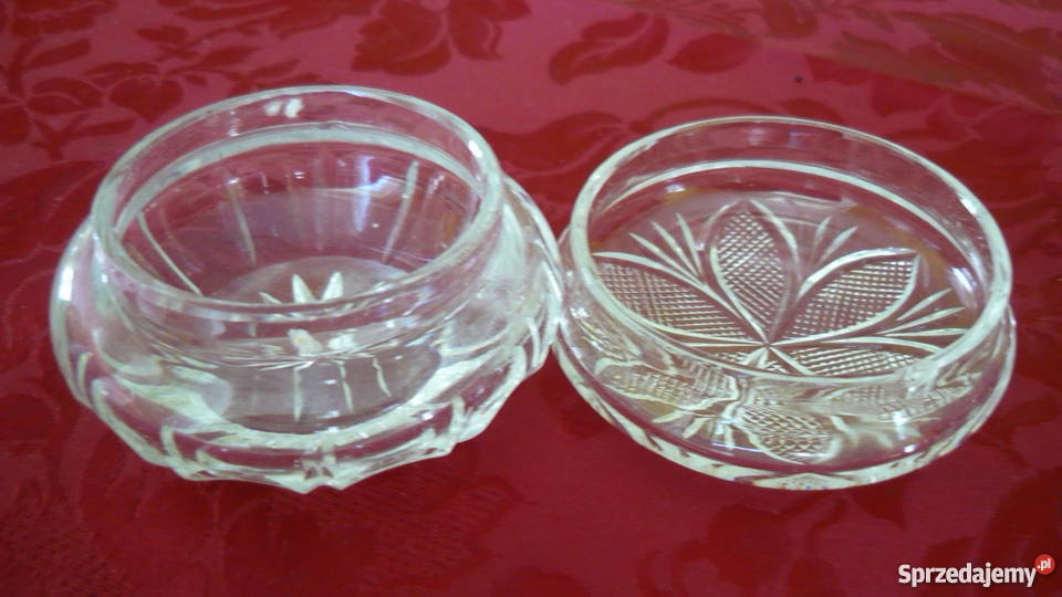 Pojemnik kryształowy Porcelana i szkło śląskie