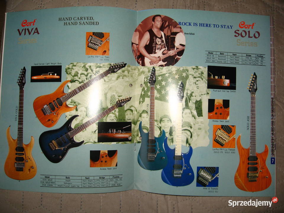 Cort Electric Guitars and Basses 199596 Catalog Kępice sprzedam