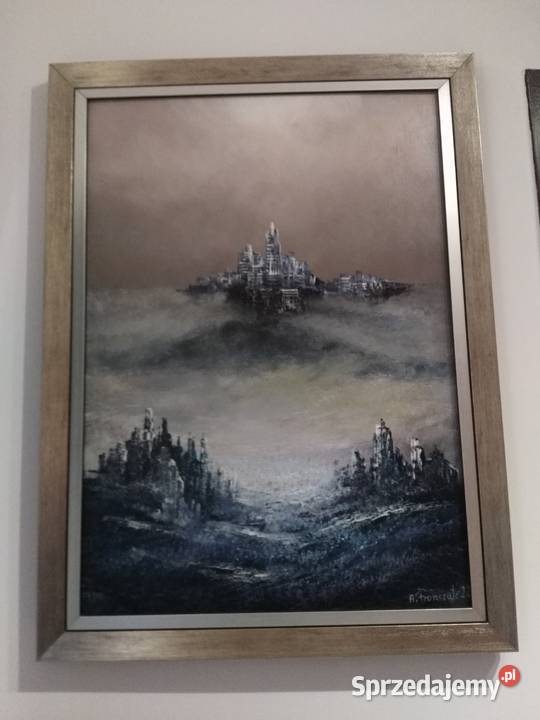 Andrzej Fronczak Droga do miasta akryl 2022 kujawsko-pomorskie