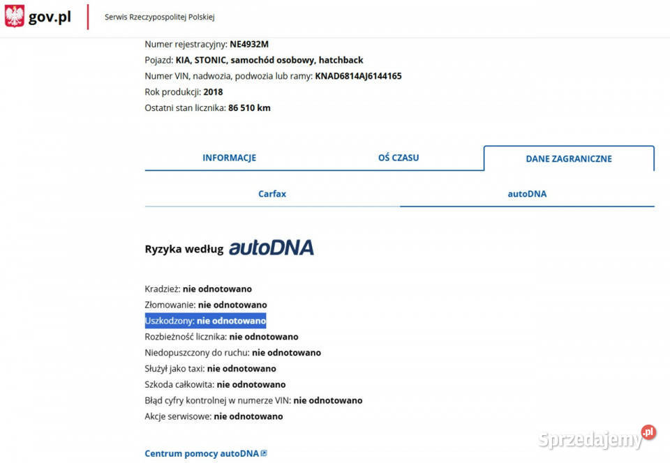 Kia Stonic Benzyna Zarejestrowany Ubezpieczony Stonic Kia