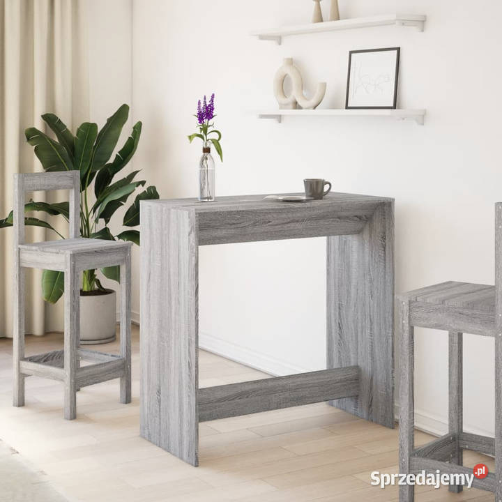Stolik barowy szary dąb sonoma 102x50x1035 Warszawa