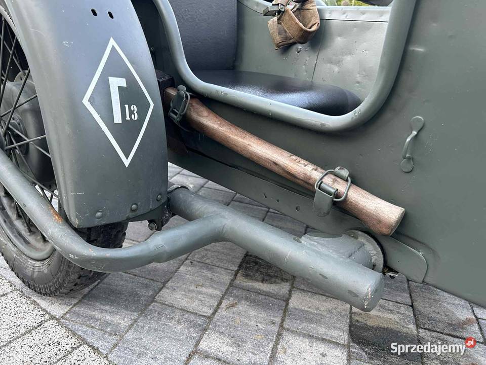 M72 1948 motocykl z wózkiem bocznym sprawny Rok produkcji 1948 lubelskie Międzyrzec Podlaski