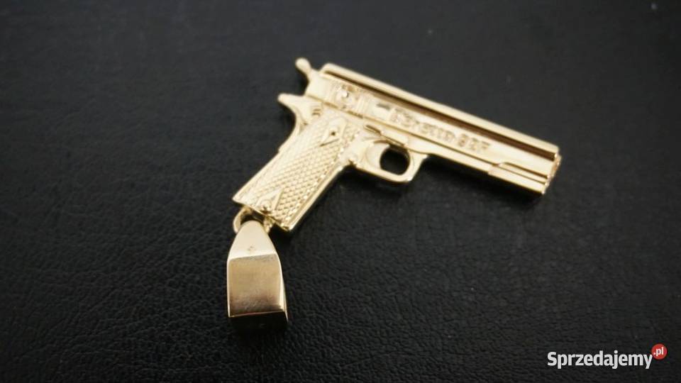 ZŁOTY WISIOREK ZAWIESZKA PISTOLET 20G Warszawa