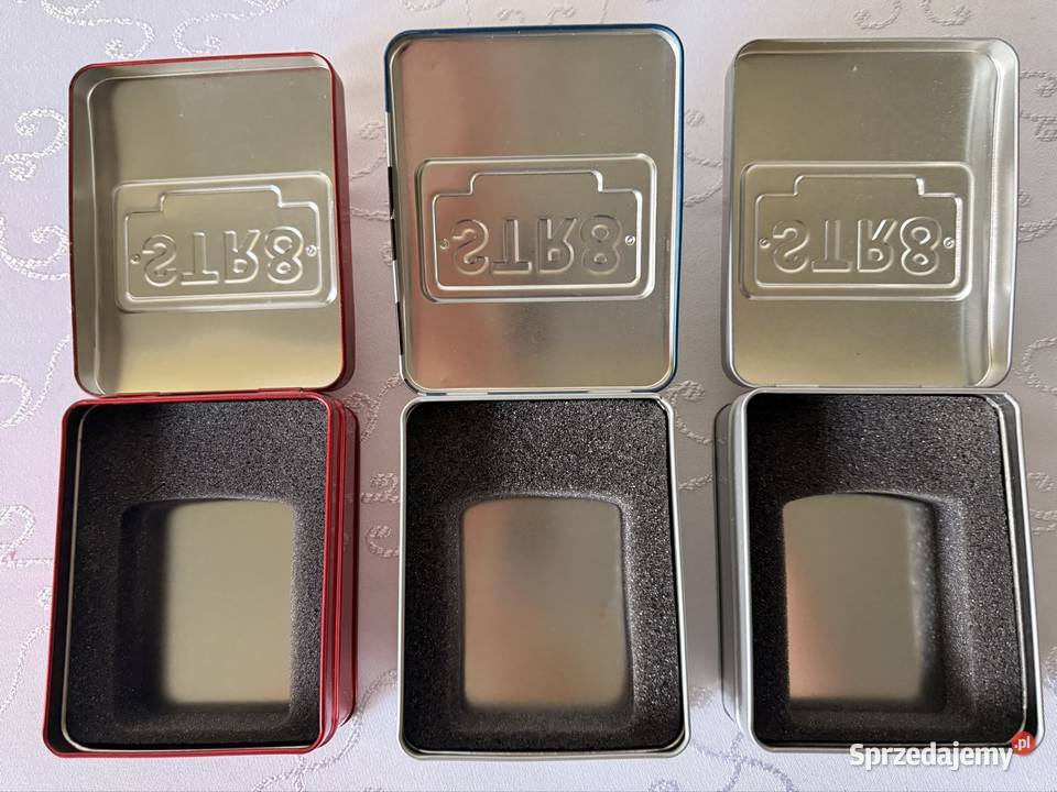 Puszki metalowe STR8 retro vintage zestaw 3 Czerwionka-Leszczyny sprzedam