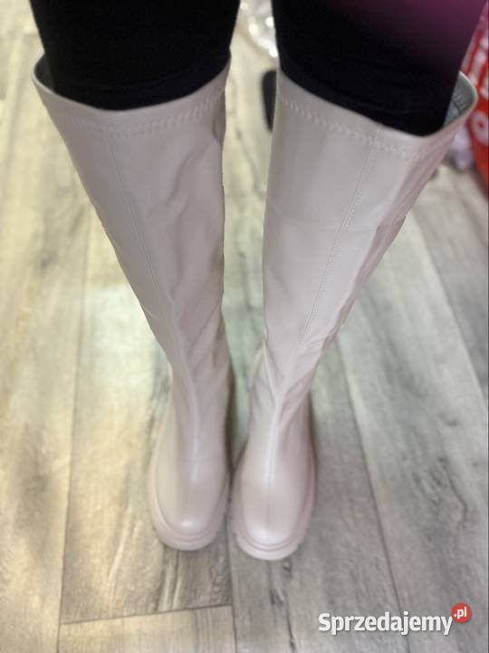 4041 Traperowe kozaki na platformie na szeroką małopolskie Kraków sprzedam