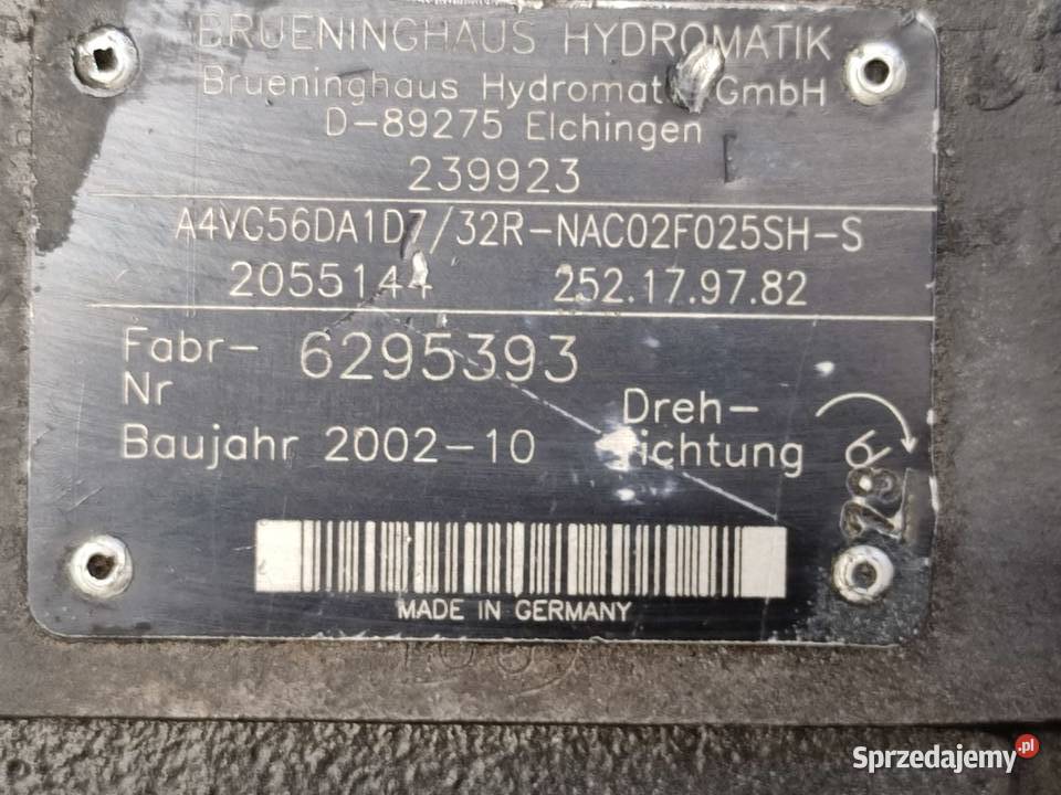 Pompa A4VG56DA1D732R Hydromatik R902055144 Wilkowo