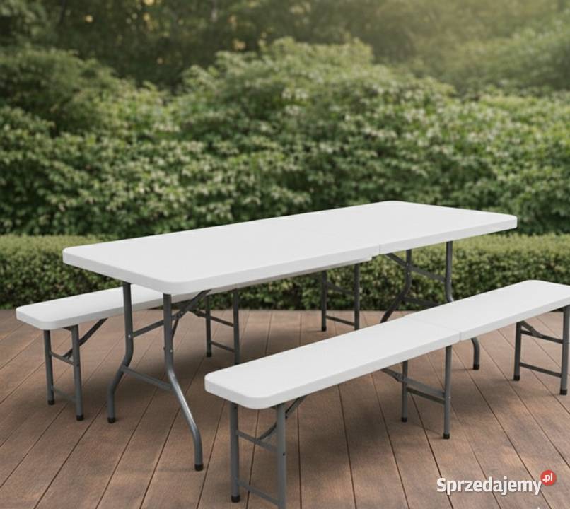 Zestaw cateringowy składany stół 2 ławki EVENT