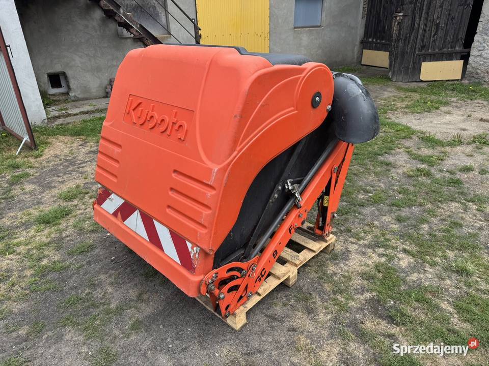 Kosz na trawę wysoki wysyp turbina ssawa rura Pobiedziska