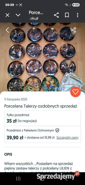 SPRZEDAM PORCELANĘ TALERZE RECZNIE MALOWANYCH lubuskie Żary
