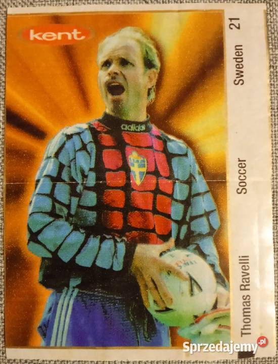 Thomas Ravelli Soccer Sweden 21 obrazek z gumy