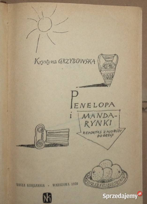 Krystyna Grzybowska Penelopa i mandarynkiksiążka podkarpackie Rzeszów