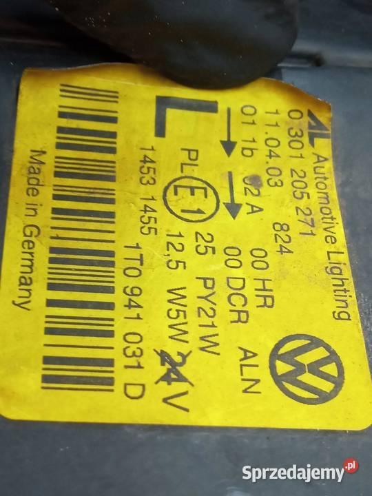 LAMPA PRZÓD LEWA XENON 1T0941031D VW Volkswagen Lampy przednie świętokrzyskie