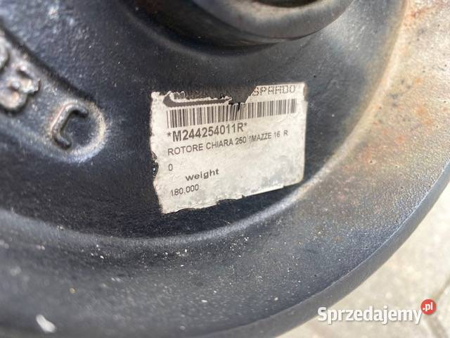 Wał roboczy Rotor do mulczera Maschio Chiara 250 Chmielniki
