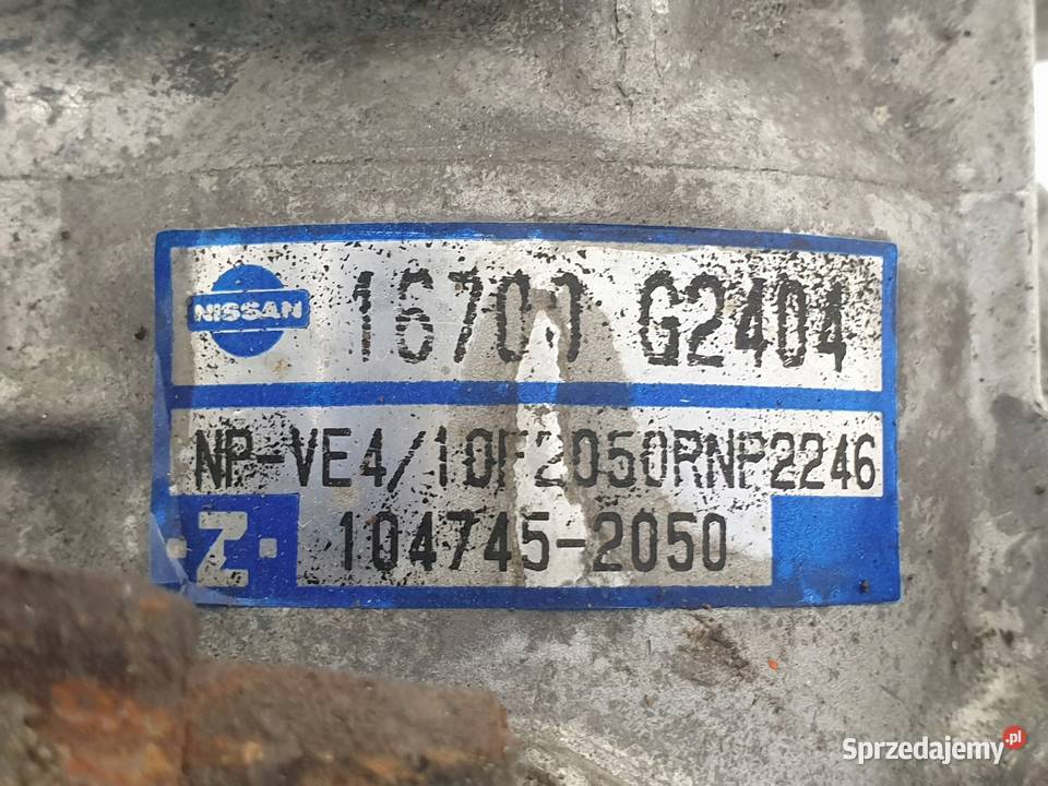 Nissan Cabstar 27 TD POMPA WTRYSKOWA paliwa Rudka