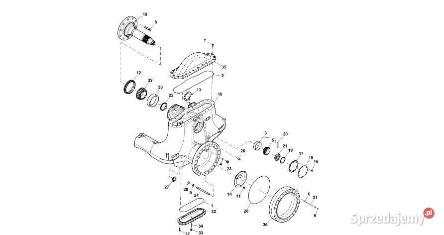 John Deere 9470RX Podkładka dystansowa R553514 Jastrzębniki