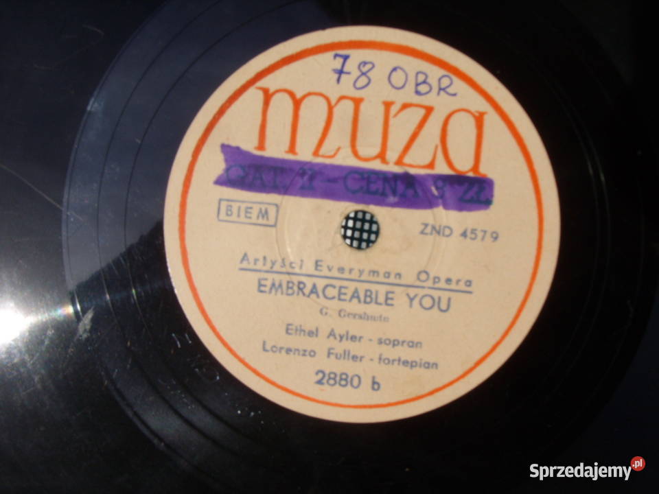 Plyta szeiakowa 10 78 obr MUZA Wołów