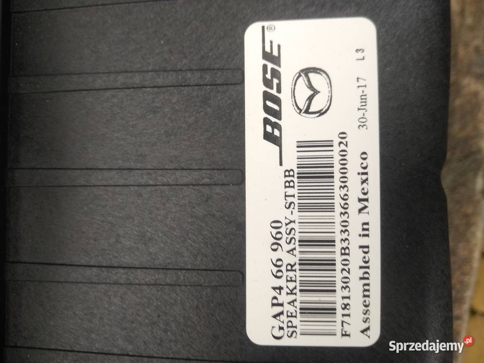 GŁOŚNIK BASOWY MAZDA GAP4 Kocmyrzów sprzedam