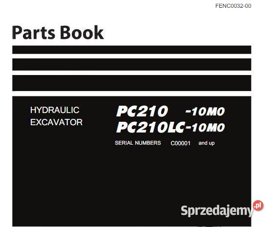 Komatsu PC21010MO PC210LC10MO PC210LC10 katalog świętokrzyskie Kielce sprzedam