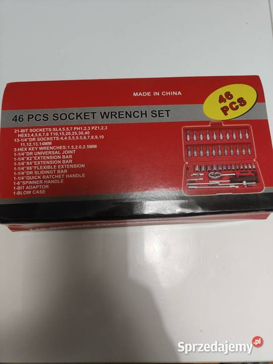 Zestaw kluczy nasadowych 46 elementów sprzedam