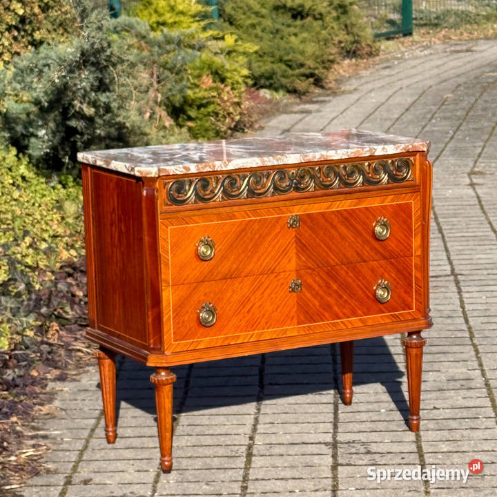 ARTexpert Komoda Ludwik marmurowy blat vintage