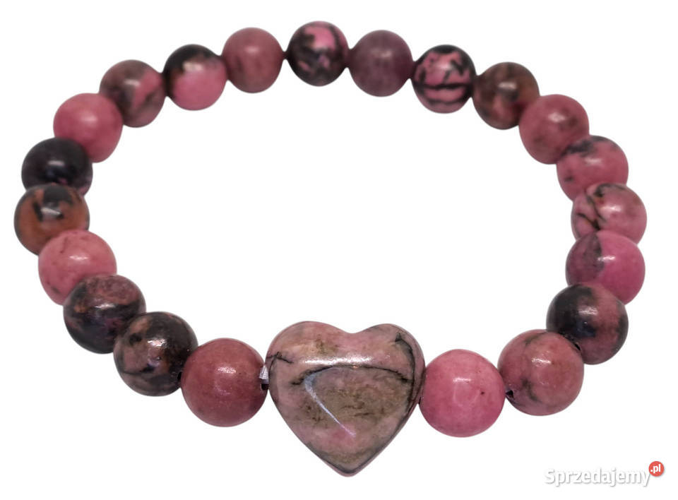 Bransoletka z rodonitu RODONIT serce kulka 485 Warszawa