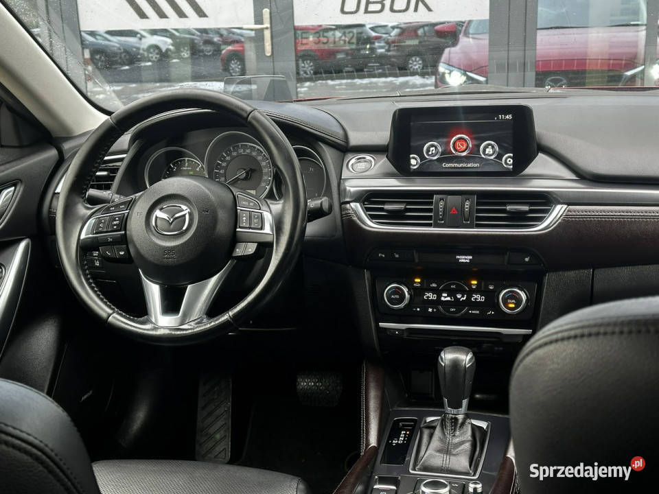 Mazda 6 Salon Polska Skóra Navi Kamera Full LED relingi dachowe Kąty Opolskie