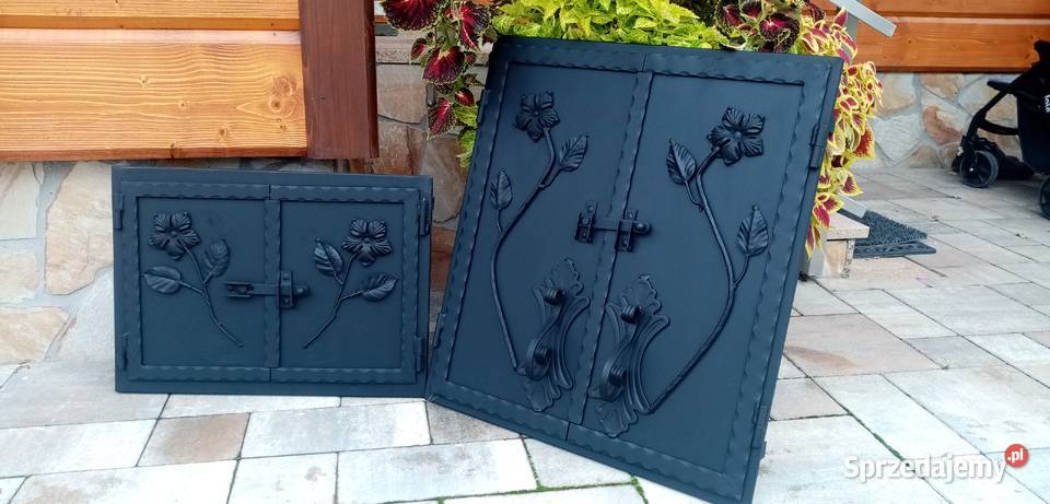 Drzwiczki stalowe do grilla wędzarni komplet Grillowanie małopolskie Gorlice