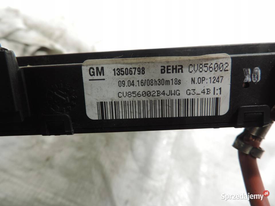 OPEL ASTRA K 5 NAGRZEWNICA ELEKTRYCZNA GRZAŁKA osobowe