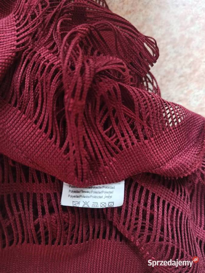 bordowa z dziurami oversize Inny wzór Częstochowa