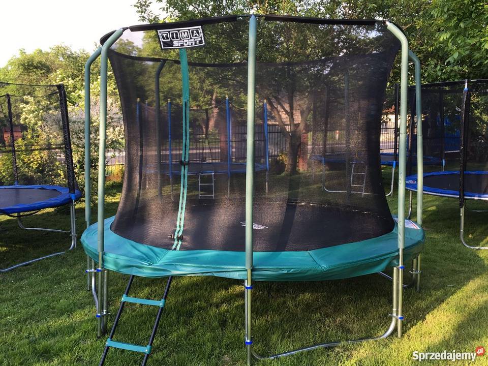 Trampolina Profesjonal 252 Zielona Czarna