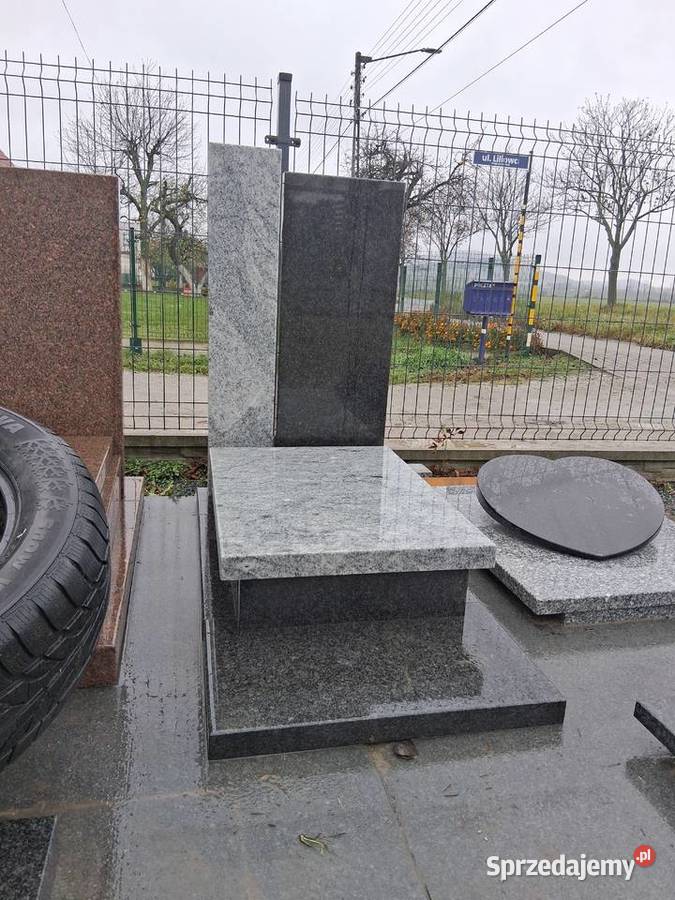 Nagrobek urnowy 120 x 60 Wiscont white Wrocław dolnośląskie Strzegom