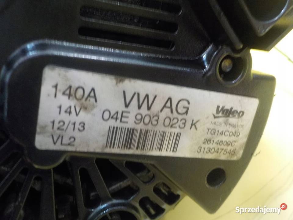 A3 8V LEON GOLF 14 TFSI 15r 122 CMB alternator osobowe Części samochodowe Suków sprzedam